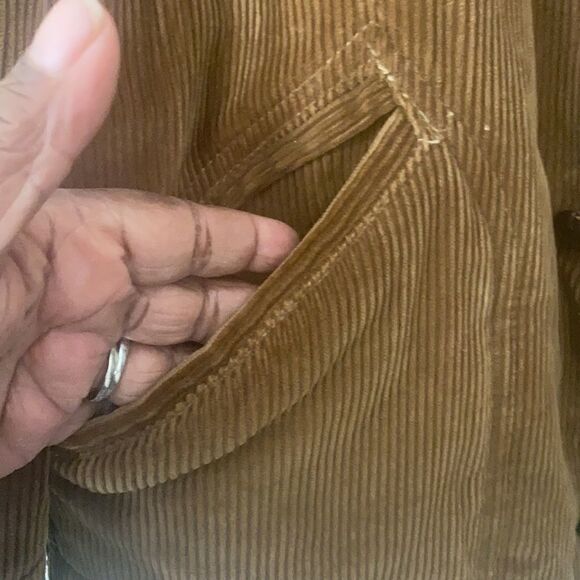Canada Mens Corduroy Shearling Jacket 42 - Picture 5 of 10